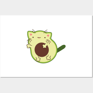 Avocado cat Posters and Art